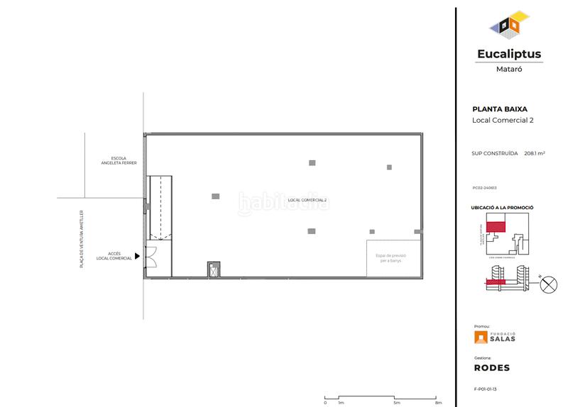 Foto b353ee37-25ff-49fd-9f37-127d6f3d7195. Alquiler local comercial en plaça de ventura ametller 1 local d'obra nova en lloguer a en Mataró