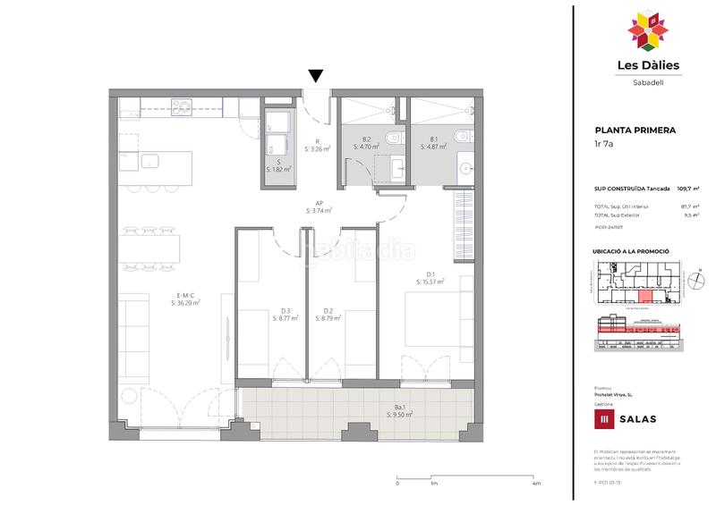 Foto 240e3cb7-6f96-4749-8991-d47c5495d5cb. Etagenwohnung 109m<sup>2</sup> in carretera de prats de lluçanès 122 in Sabadell