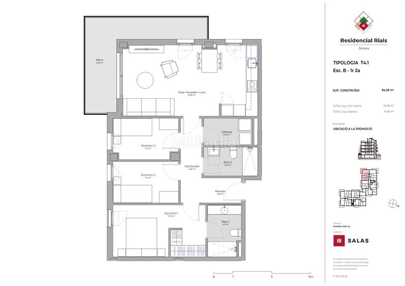 Foto 63667e36-e618-457a-a3bd-ea0e0f306af4. Appartement 84m<sup>2</sup> avec piscine dans Domeny Girona