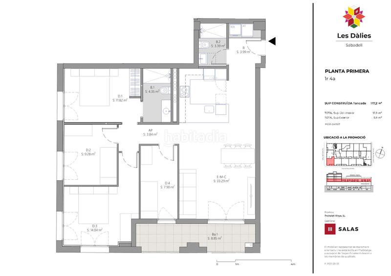 Foto 85f4bf28-fe85-49e1-8b56-9c962460b939. Appartamento 117m<sup>2</sup> in carretera de prats de lluçanès 122 in Sabadell
