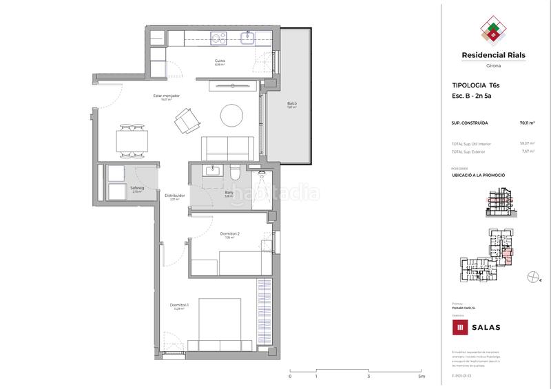 Foto f8fd6291-539c-41d9-9732-438cc1c765b6. Flat 70m<sup>2</sup> with pool in Domeny Girona