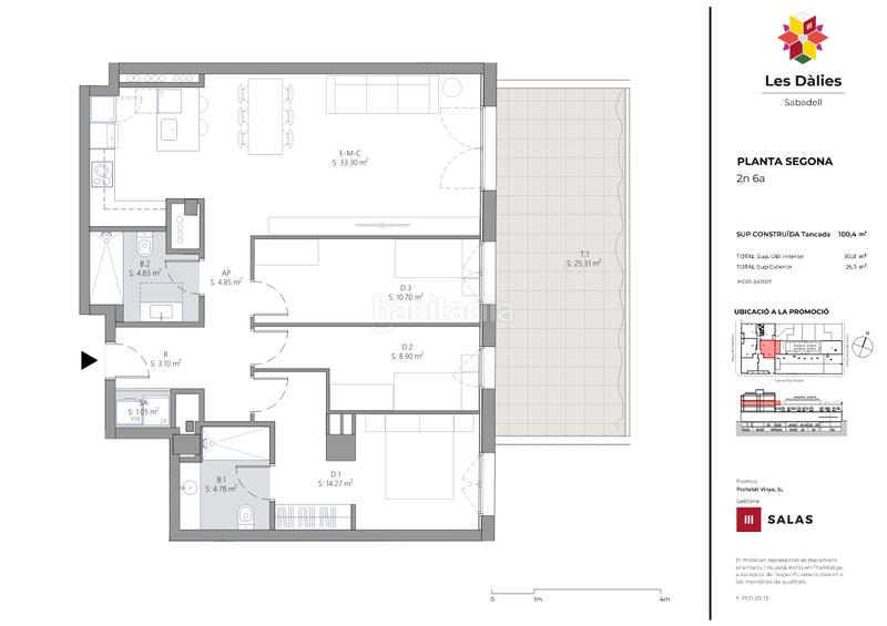 Foto f02350a6-66c1-4983-84cd-65dcd68b3d12. Etagenwohnung 100m<sup>2</sup> in carretera de prats de lluçanès 122 in Sabadell