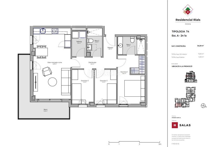 Foto b9319967-a1c2-495d-a0bf-bc8f6ad233bc. Appartement 84m<sup>2</sup> avec piscine dans Domeny Girona