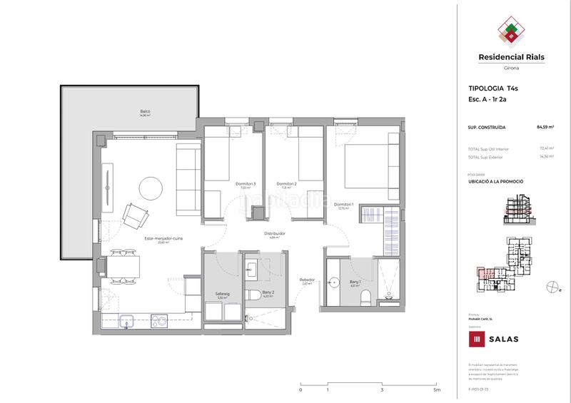 Foto 8bb8e19d-5920-40cf-a9c5-ef4c4fa86981. Appartement 84m<sup>2</sup> avec piscine dans Domeny Girona