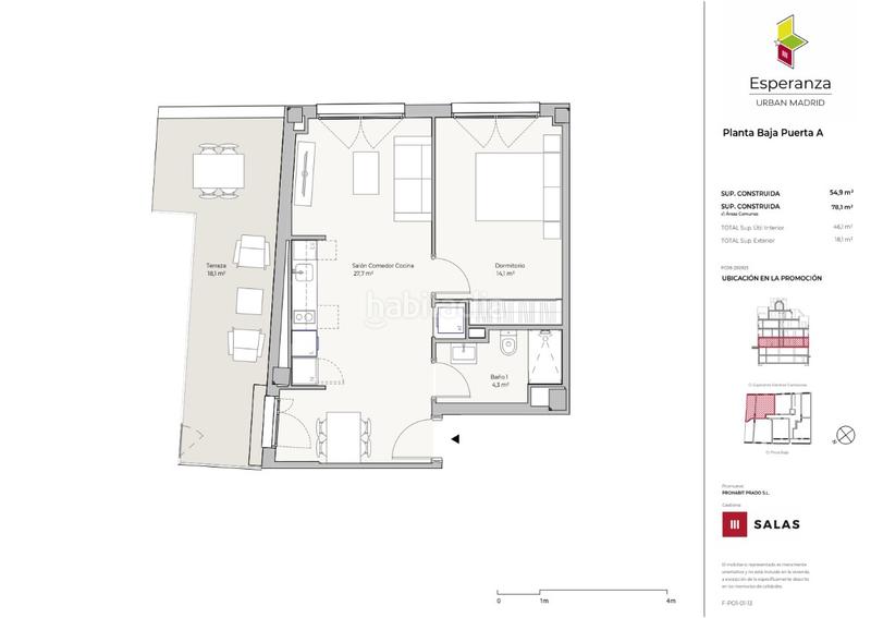 Foto c28cae4a-dea0-42b0-aced-9c5fd8f83c24. Planta baja 78m<sup>2</sup> en calle esperanza sánchez carrascosa 45 en Madrid