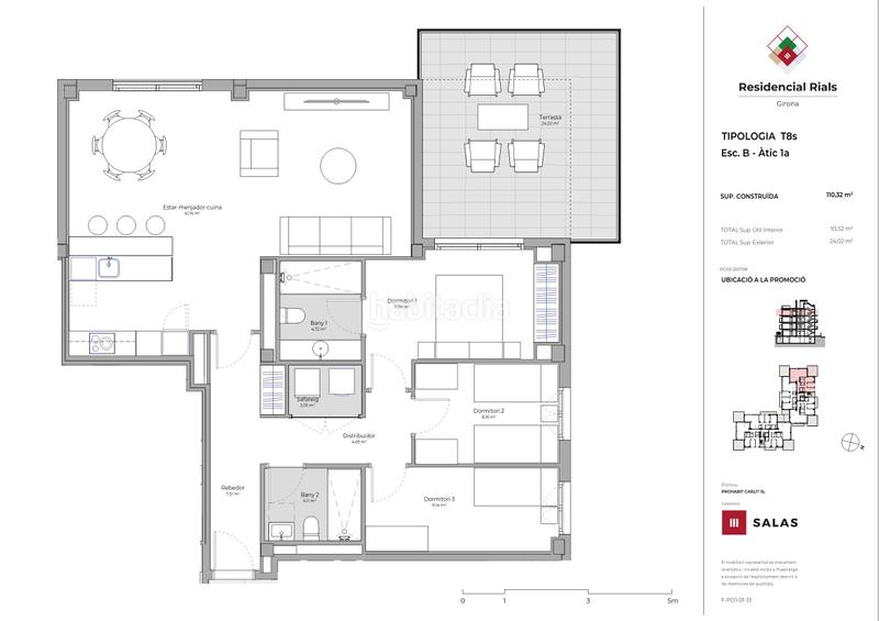 Foto 822add01-e8cd-4c07-bff8-36ffd916b8f9. Penthouse 110m<sup>2</sup> with pool in Domeny Girona