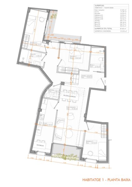 Foto 3fa1b841-f01e-44ad-a9da-ef9d5dc6fca7. Appartement 86m<sup>2</sup> dans carrer vicenç bou 4 dans Eixample-Horta Capallera Figueres