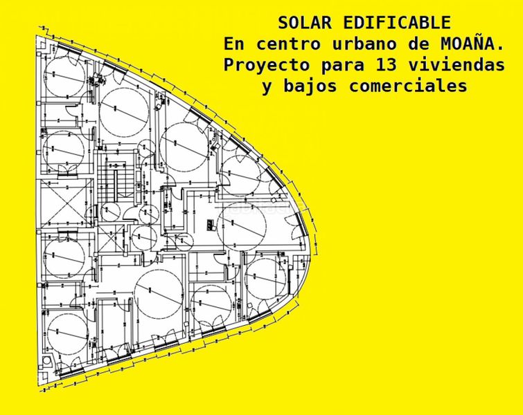 Foto 49869b90-d766-4233-8c4b-3e4bf70c08e2. Terreno residencial solar edificable con proyecto para 13 viviendas. centro. en Moaña