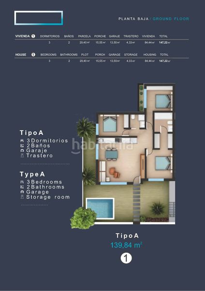 Foto e9921ed9-a9ef-44b5-8ae1-64b4a5267327. Casa amb aparcament piscina a Los Peñascos-El Salero-Los Imbernones San Pedro del Pinatar