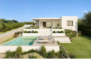 Xalet a Son Parc. Villa de obra nueva con vistas al mar