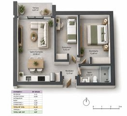 Etagenwohnung en Calle eslovenia 4. 74 viviendas de vpo cortijo blanco pisos de 1,2 y 3 dormitorios. Neubau