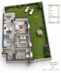 Etagenwohnung in Calle eslovenia 4. Piso en planta baja con gran patio privado