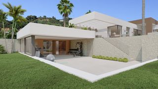 Casa a Alto de los Monteros. Villa ultra moderna sobre plano con vistas panorámicas al mar en