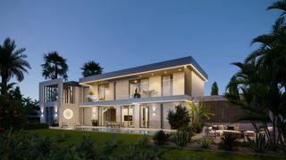 Casa a Sotoserena. Villa de lujo contemporánea con vistas al mar en la nueva milla