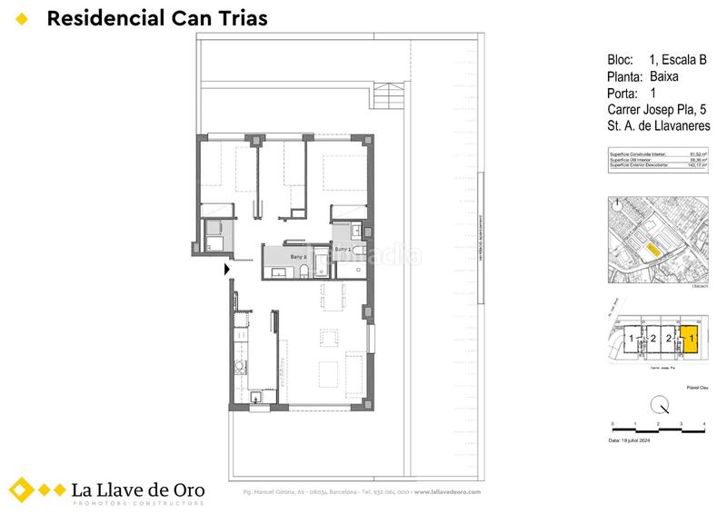 Foto cf3bce5d-b42b-49bb-b35a-753c0d865c77. Planta baja 81m<sup>2</sup> en carrer josep pla 1 en Centre Sant Andreu de Llavaneres
