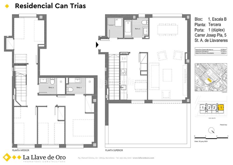Foto 8557b6b4-4956-4437-a80e-84440e917080. Zweistöckige wohnung 125m<sup>2</sup> in carrer josep pla 1 in Centre Sant Andreu de Llavaneres
