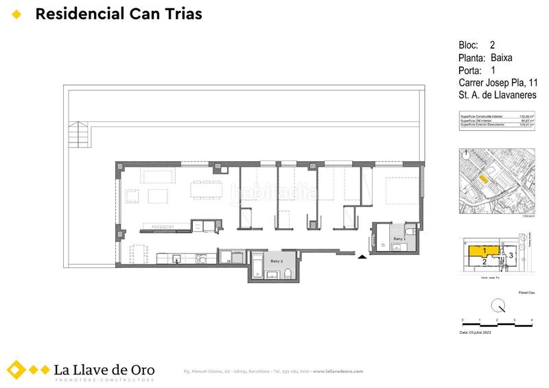 Foto 1eaf09fb-93c6-4251-adac-b609e99b402a. Planta baja 102m<sup>2</sup> en carrer josep pla 1 en Centre Sant Andreu de Llavaneres