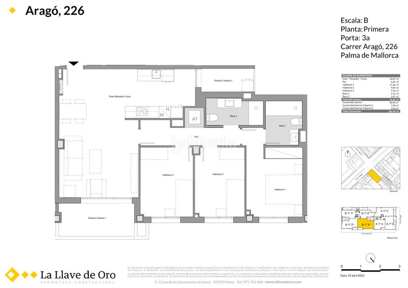 Foto fb210072-3521-4cd0-b9a7-233de25898f8. Piso 102m<sup>2</sup> en carrer aragó 226 en Es Rafal Vell Palma de Mallorca