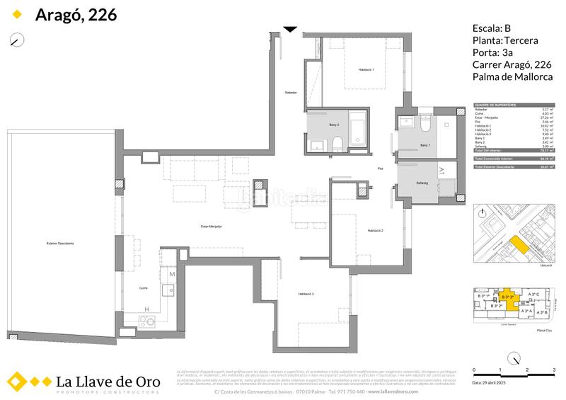 Foto 4608e6c7-0fbe-4ef5-a247-c50ca9ca0ca7. Piso 94m<sup>2</sup> en carrer aragó 226 en Es Rafal Vell Palma de Mallorca