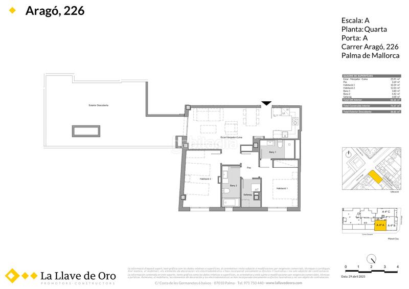Foto d4ec99fb-f02a-4538-9866-8eb7b5b59598. Pis 73m<sup>2</sup> a carrer aragó 226 a Es Rafal Vell Palma de Mallorca