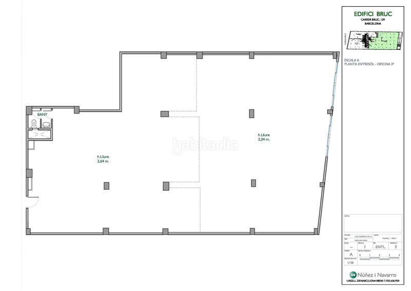 Foto b3849a11-ff09-441a-aff1-58a9de6b5181. Location bureau dans calle bruc 129 dans Dreta de l´Eixample Barcelona