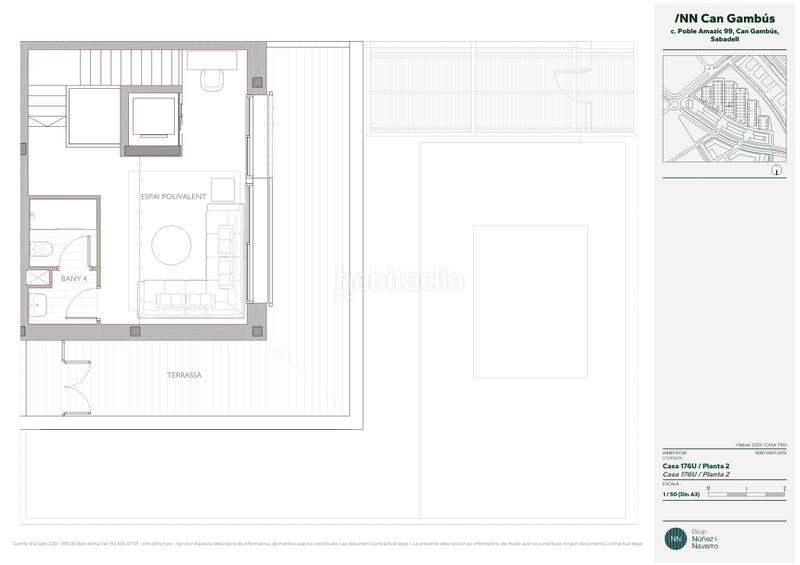 Foto d07391df-3dab-412b-a667-481dcfa5f902. Lloguer casa adossada 326m<sup>2</sup> a carrer del poble amazic 67 a Sabadell