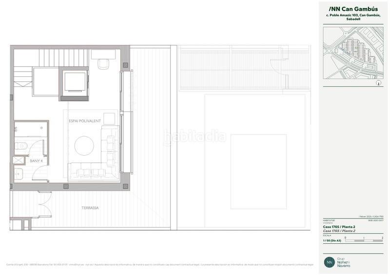 Foto c40072ac-5335-4a83-9ae4-53868a5a19f9. Lloguer casa adossada 303m<sup>2</sup> a carrer del poble amazic 67 a Sabadell