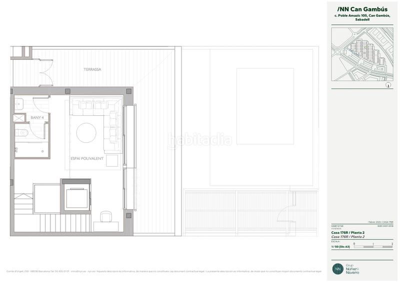 Foto b6bc1b2a-c8fd-4559-8207-ec94ce63e917. Rent semi detached house 303m<sup>2</sup> in carrer del poble amazic 67 in Sabadell