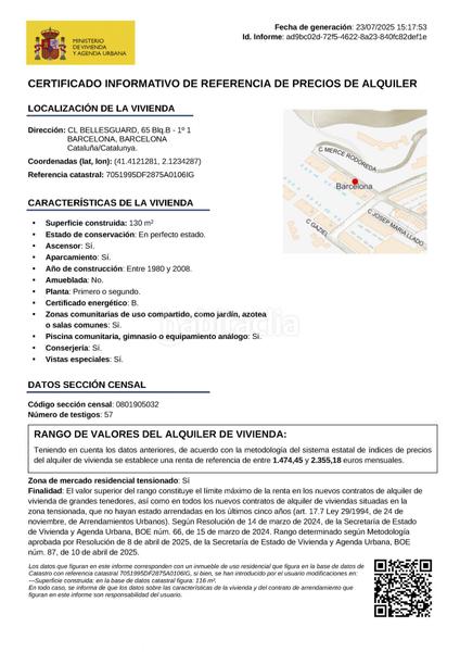 Foto 1901f5a6-aaaf-42f8-ad35-db8b9e072e3e. Alquiler piso en calle gaziel 36 en Sant Gervasi - Bonanova Barcelona