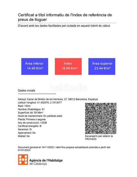 Foto 1cb57258-d4cd-428b-8f32-4c5f66c16957. Location appartement dans calle breton de los herreros 27 dans Barcelona