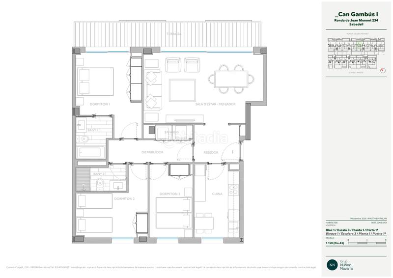 Foto 99219646-e1ea-48b4-aa58-c025ed676f7e. Location appartement 98m<sup>2</sup> dans ronda de jean monnet 230 dans Sabadell