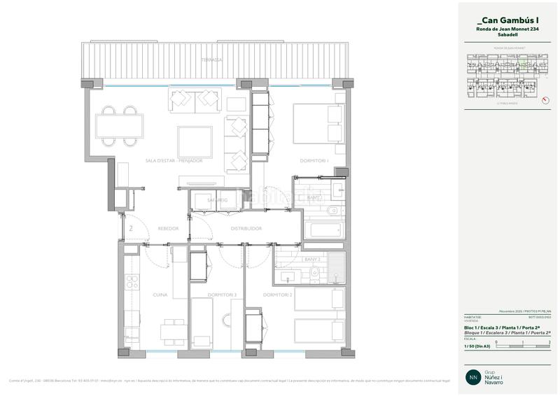 Foto 29380fec-43cd-4a5a-bf36-b36aed31fbca. Miete etagenwohnung 94m<sup>2</sup> in ronda de jean monnet 230 in Sabadell