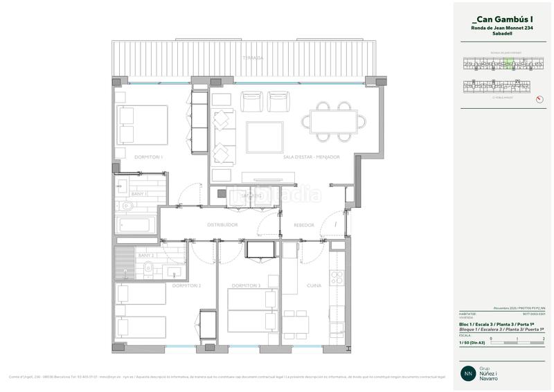 Foto 9b5d9fe1-8f96-42c0-95c2-fa5791ff9eb6. Miete etagenwohnung 98m<sup>2</sup> in ronda de jean monnet 230 in Sabadell