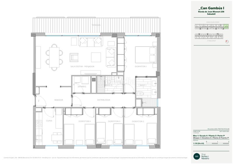Foto 2264442b-4563-4295-906e-d8e64ffe2be0. Lloguer pis 119m<sup>2</sup> a ronda de jean monnet 230 a Can Gambús Sabadell