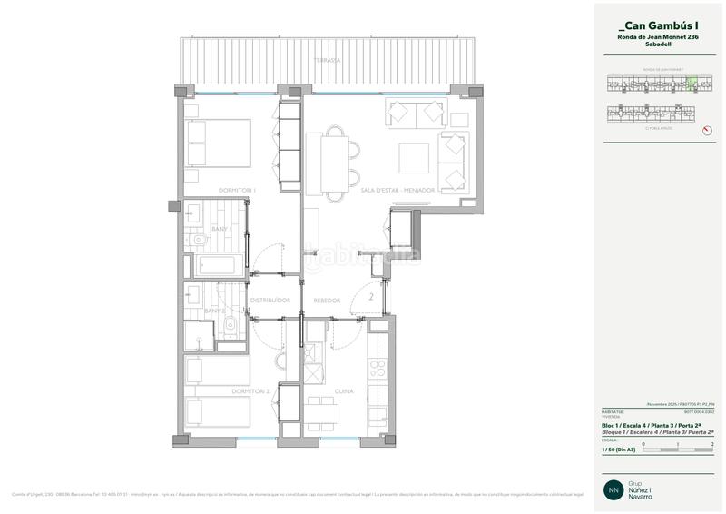 Foto 051b3299-59dd-456d-b5de-023e6e5b8c43. Location appartement 74m<sup>2</sup> dans ronda de jean monnet 230 dans Sabadell