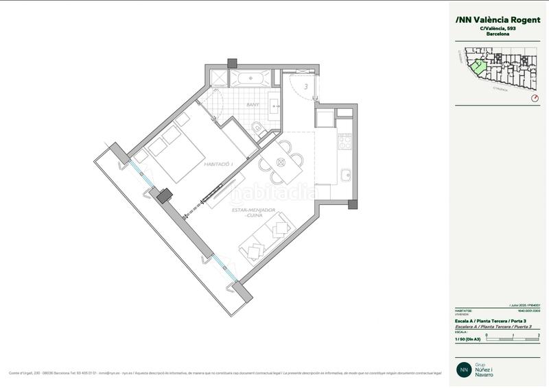 Foto cfe28ab8-7851-49bf-8944-aedb1e2b168e. Location appartement dans calle valencia 593- dans El Camp de l´Arpa del Clot Barcelona