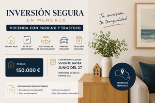 Etagenwohnung in Ferreries poble. Piso en venta con inquilino  ferreries menorca