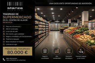 Umzug Geschäftsraum in Alaior Poble. Traspaso de supermercado en pleno centro de alaior menorca
