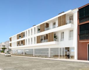 Pis a Es Mercadal Poble. Vivienda de obra nueva de dos dormitorios con terraza en es merc
