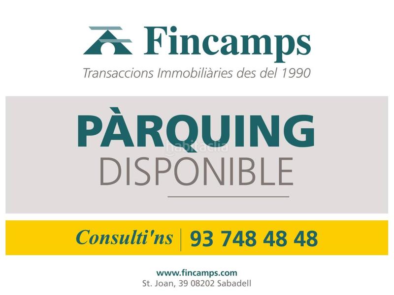 Foto f4a98aad-220f-4779-8517-0276ac6f30bc. Lloguer aparcament cotxe a Centre Sabadell