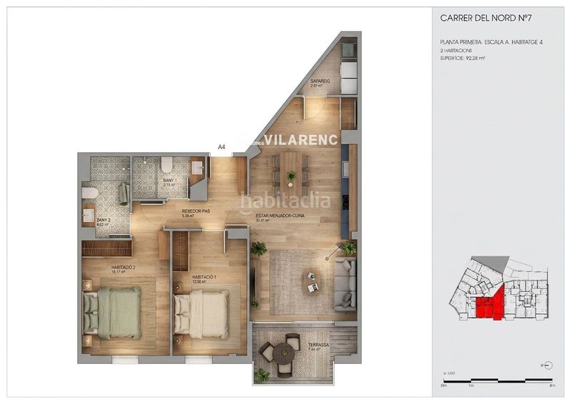 Foto b8803e2d-26cd-4f2b-8992-ce2f26c84ce0. Pis amb calefacció a Centre Torredembarra