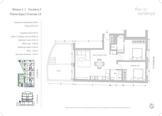 Appartamento in El Pedró. Planta baja con terraza y piscina comunitaria en palamos