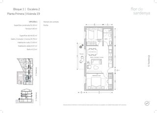 Etagenwohnung in El Pedró. Piso planta primera,  1a planta con terraza, jardin y piscina co