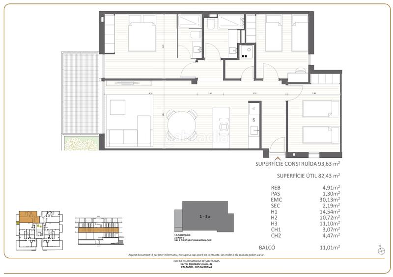 Foto 49dce401-1ea5-43e9-b9d7-df7af6894cd5. Appartement 93m<sup>2</sup> dans carrer enric vincke 32 dans Avinguda Catalunya Palamós