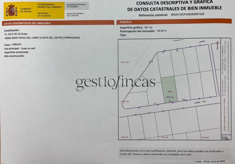 Foto d06b5d46-ee8d-4005-828e-21648f656ef4. Terrain résidentiel dans Costa del Zèfir Miami Platja