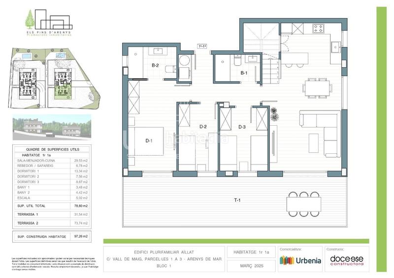 Foto 1774b720-d488-43b1-a2a4-e72750b542c6. Àtic amb calefacció aparcament piscina a Zona alta Arenys de Mar