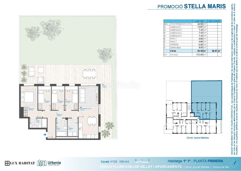 Foto d922d0b5-b680-4a92-b161-919f981b28f8. Àtic 86m<sup>2</sup> amb calefacció aparcament piscina a Zona alta Arenys de Mar