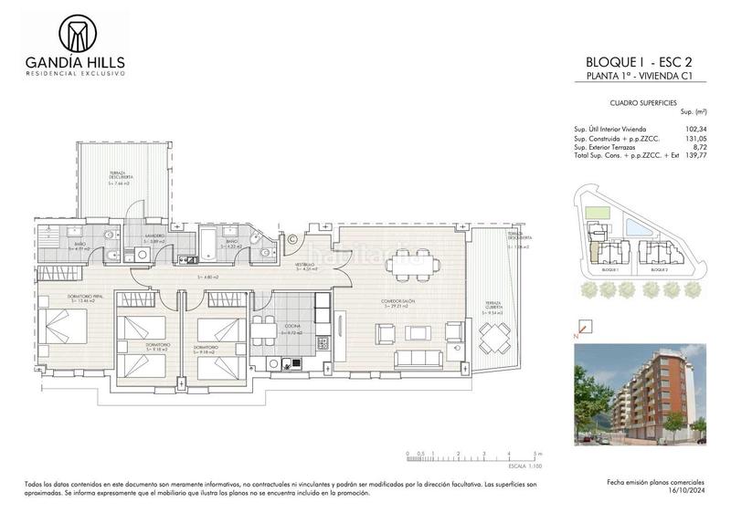 Foto ca19d673-1360-4d58-8f45-6364fb159664. Etagenwohnung mit pool in Germaníes - Juzgados Gandia