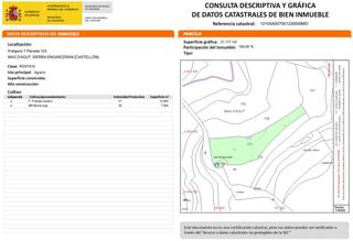 Finca rústica  Polígono 7 parcela 123 mas d'agut. sierra engarce. Venta finca rustica en zona de montaña con vistas
