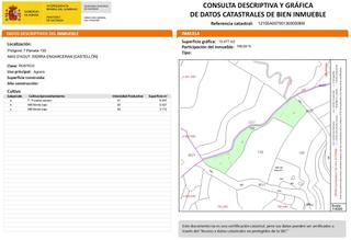 Finca rústica a Sierra Engarcerán. Venta finca rustica